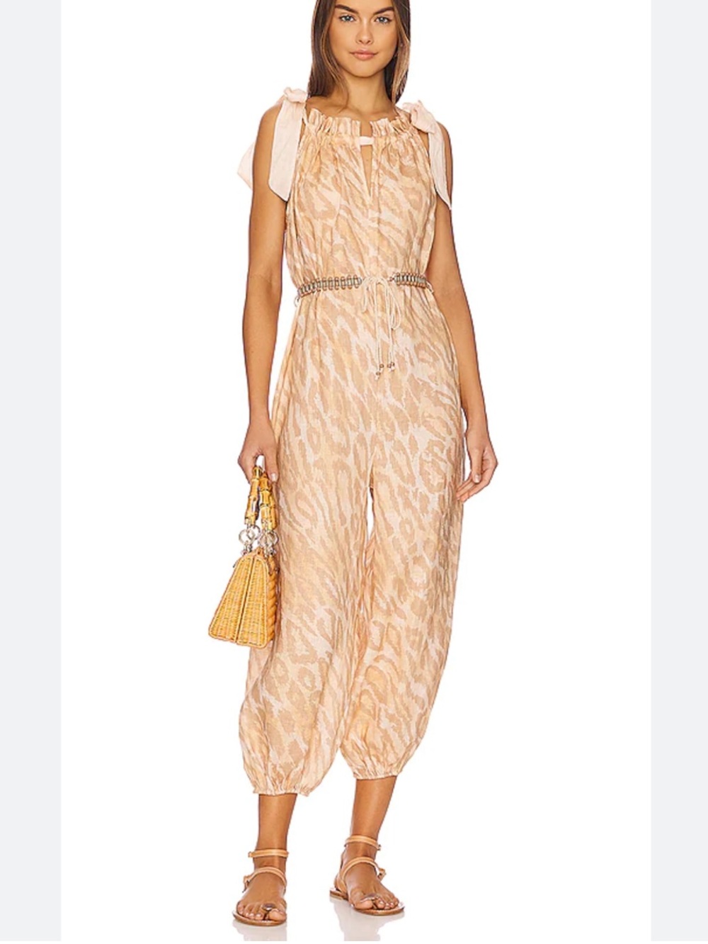 Zimmermann Violet Tie Jumpsuit M
